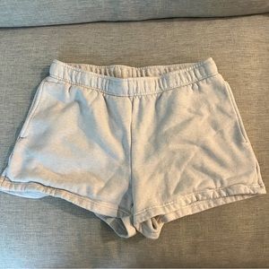 TNA Grey Cozy Fleece Shorts